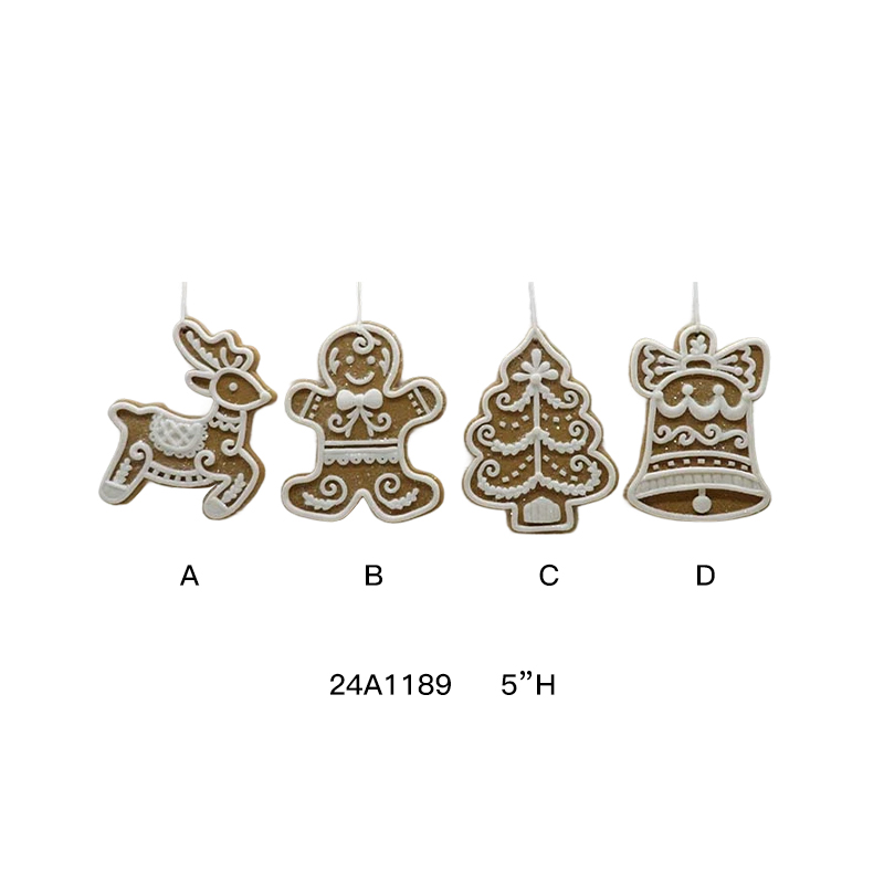 Claydough Holiday Gingerbread Ornament Set