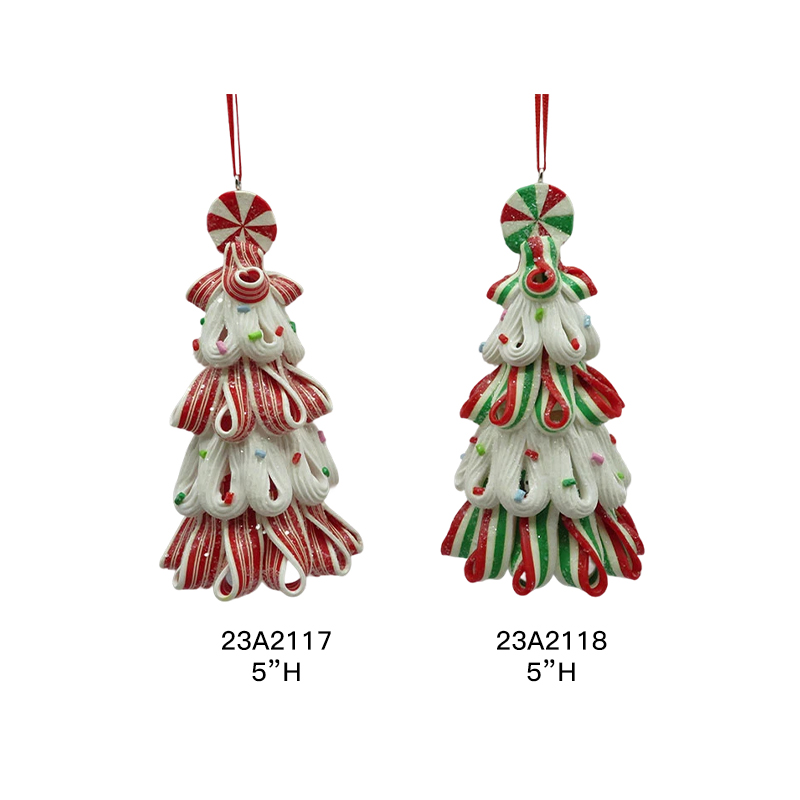 Claydough Holiday Candy Tree Ornament Set