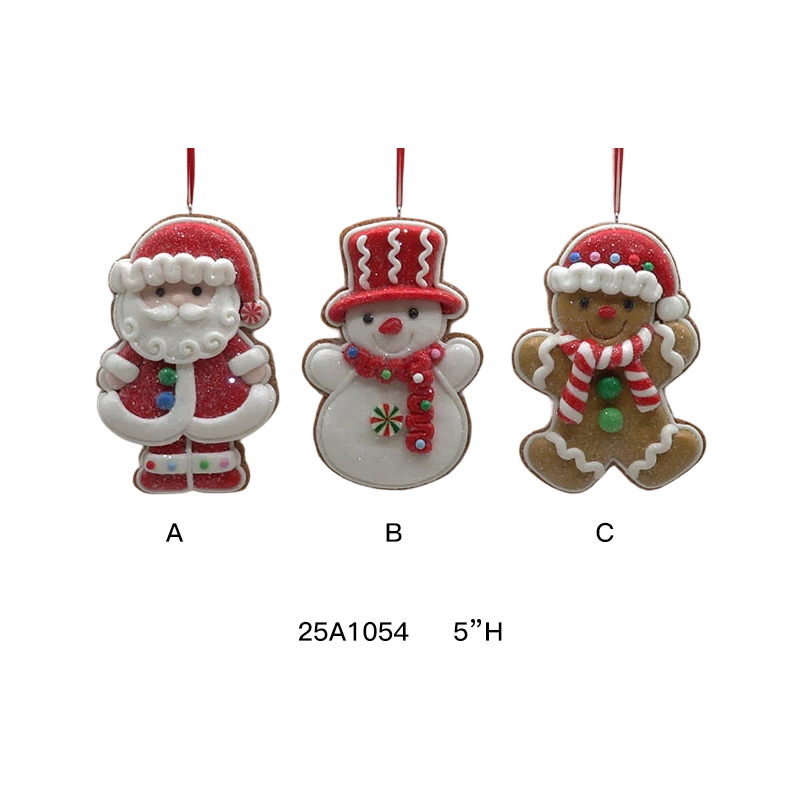 Claydough Holiday Gingerbread Ornament Set