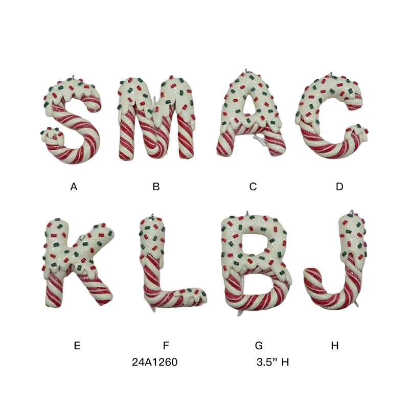 Claydough Holiday Alphabets Ornament Set